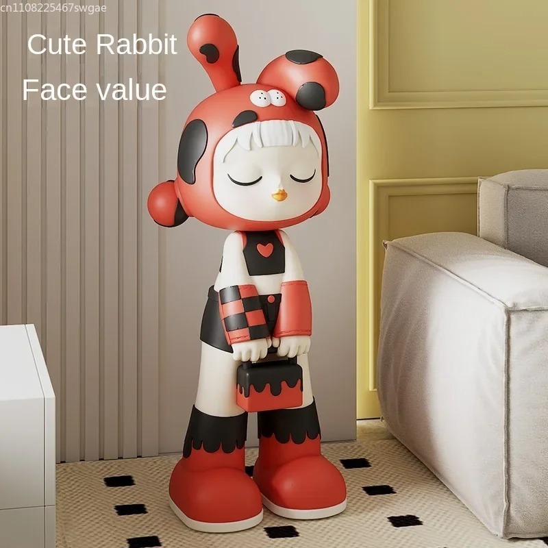 Resin Art Resin - Patung Gadis Kartun Artistik, Model Karakter