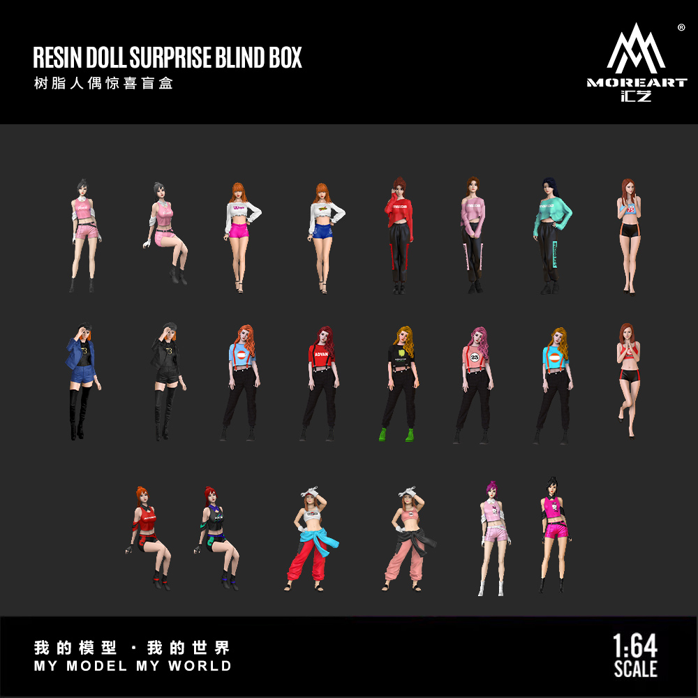 Resin Art Resin - Figur Resin Buatan Tangan 1:64 Blind