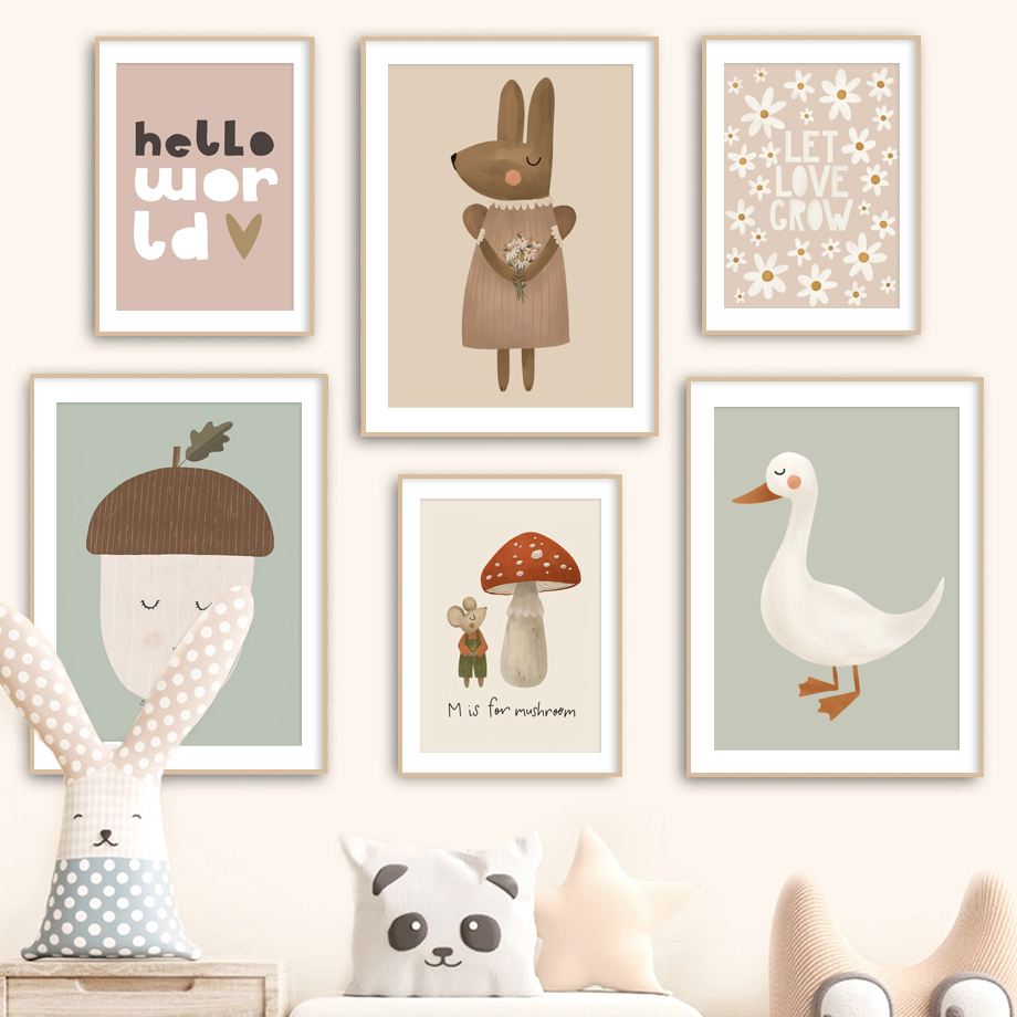 Resin Art Wall Decor - Poster Retro Nordik dan Gambar Dinding