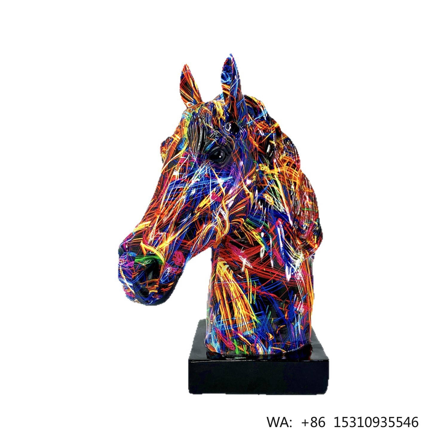 Resin Art Resin - Ornamen Kepala Kuda Resin Kreatif Dekorasi