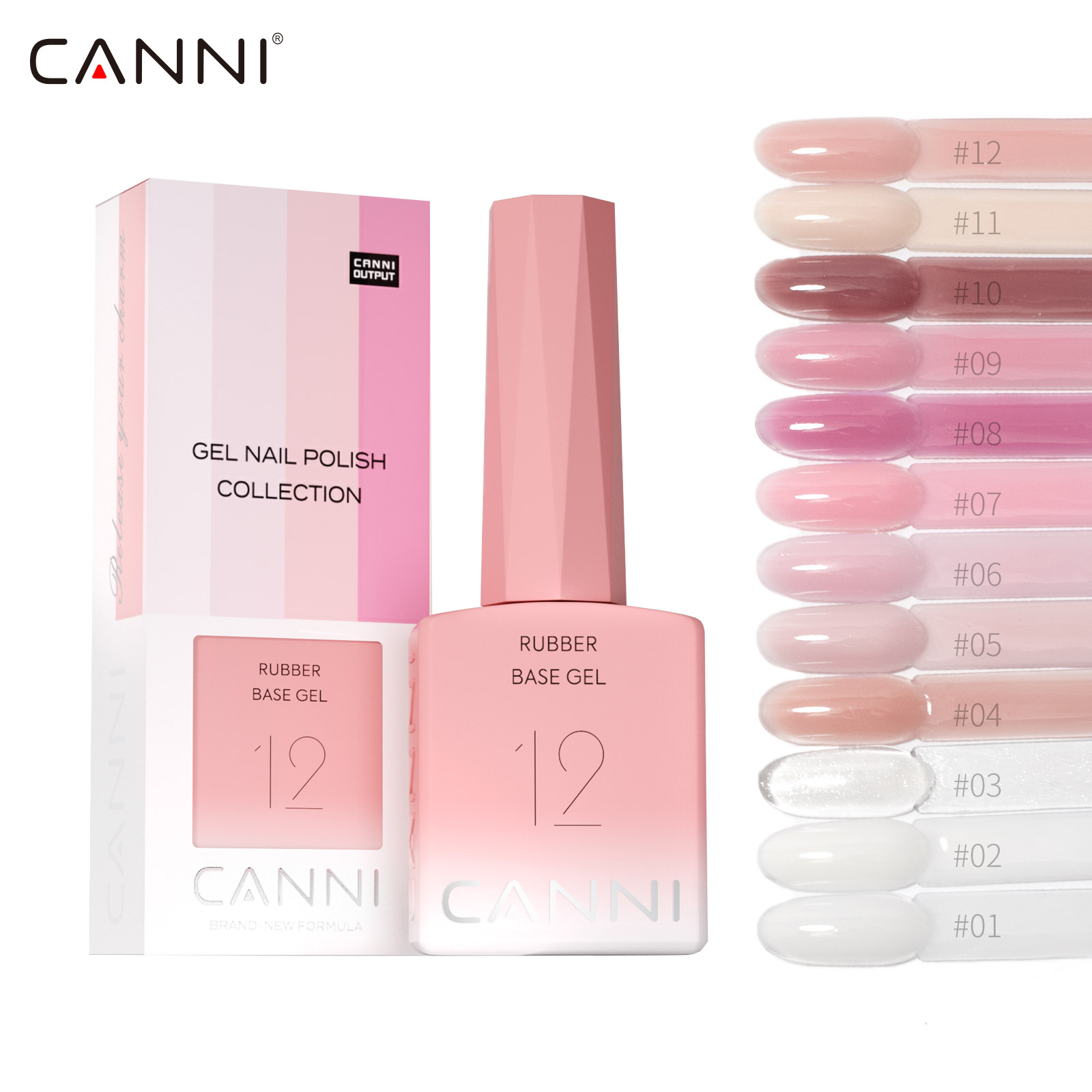 Resin Art Training - CANNI Gel Kuku Basis Karet Warna