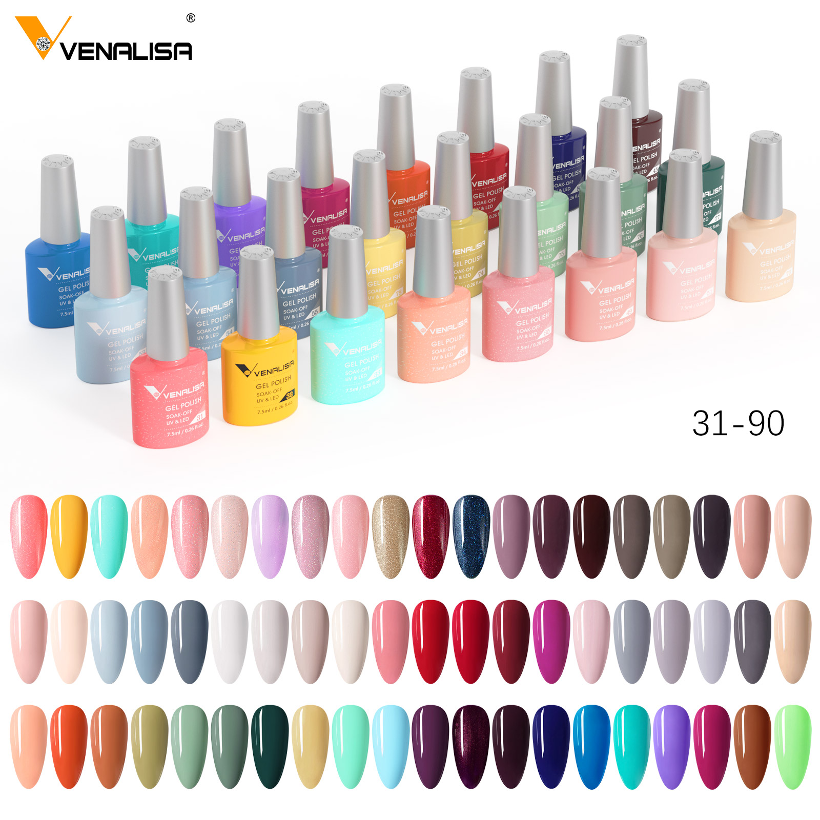 Resin Art Training - Cat kuku gel VENALISA 7.5ml Bebas