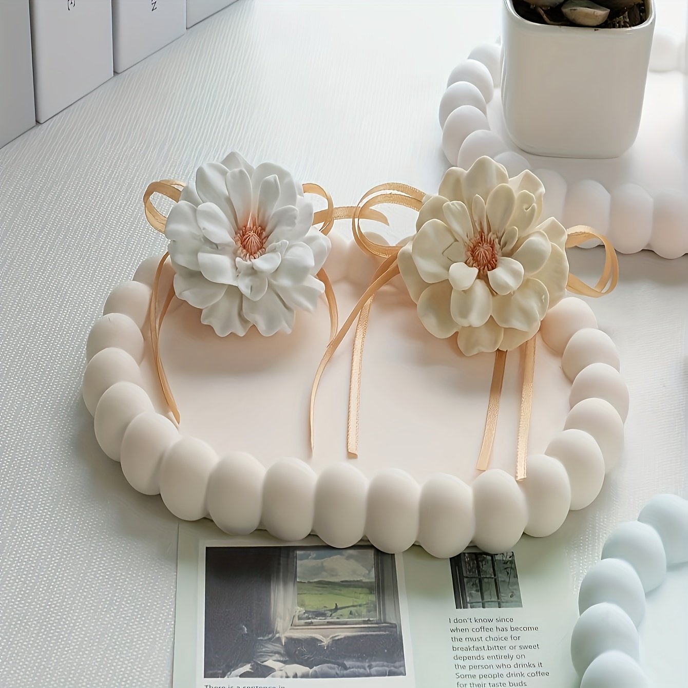 Resin Art Tray - Cetakan silikon resin, cetakan tatakan oval