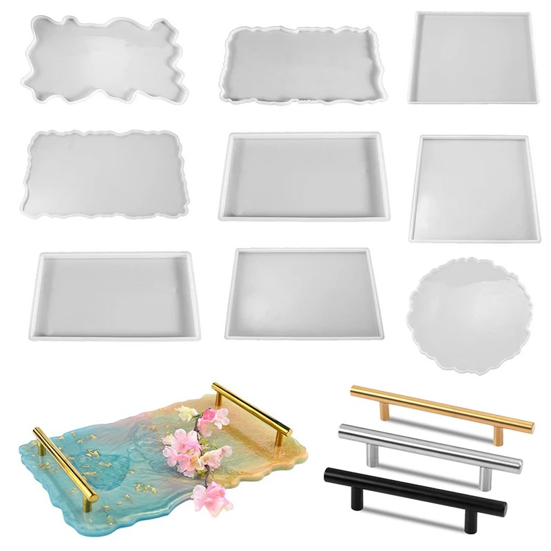 Resin Art Tray - Baki Cetakan Silikon Resin Epoksi DIY