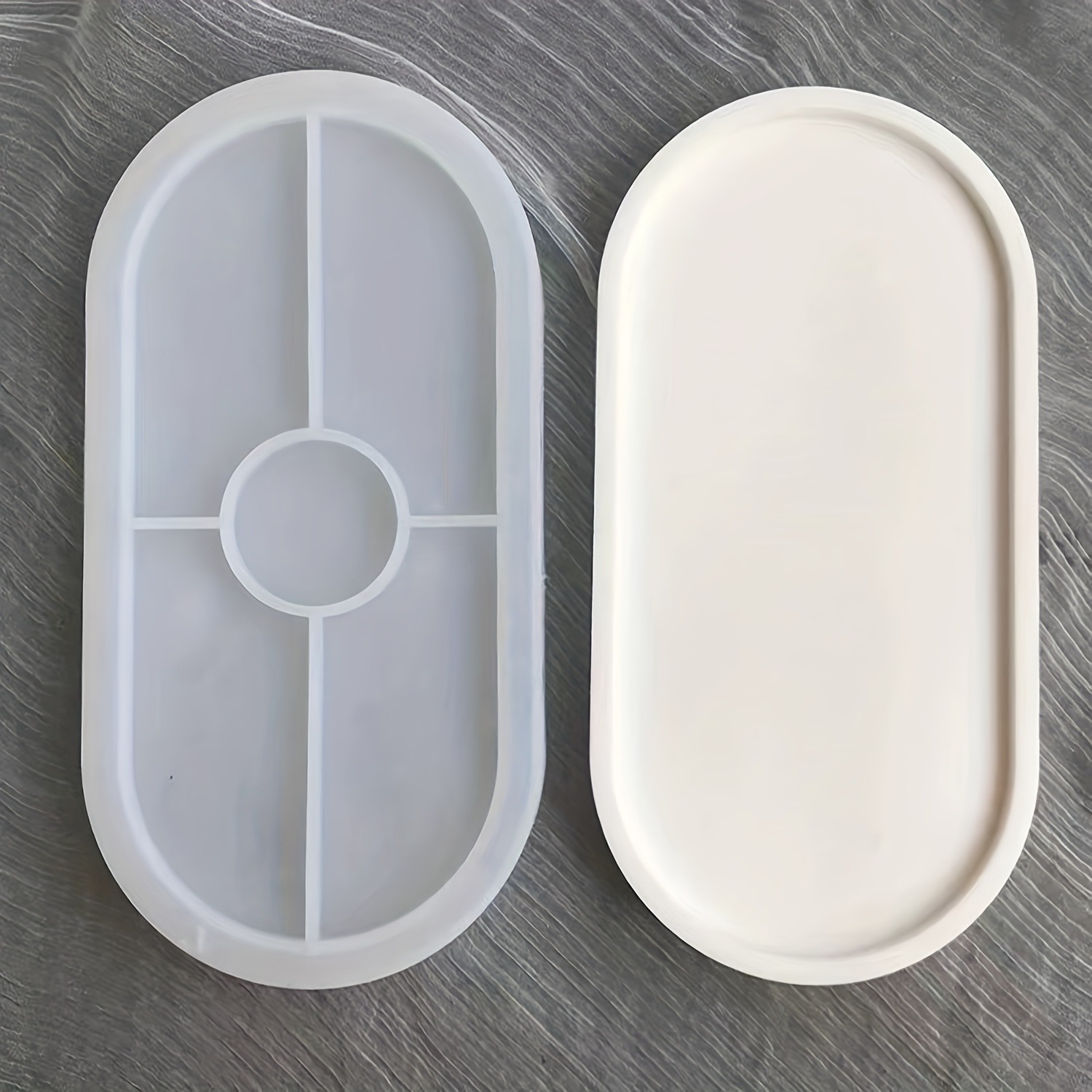 Resin Art Tray - 1 buah nampan cetakan silikon epoksi
