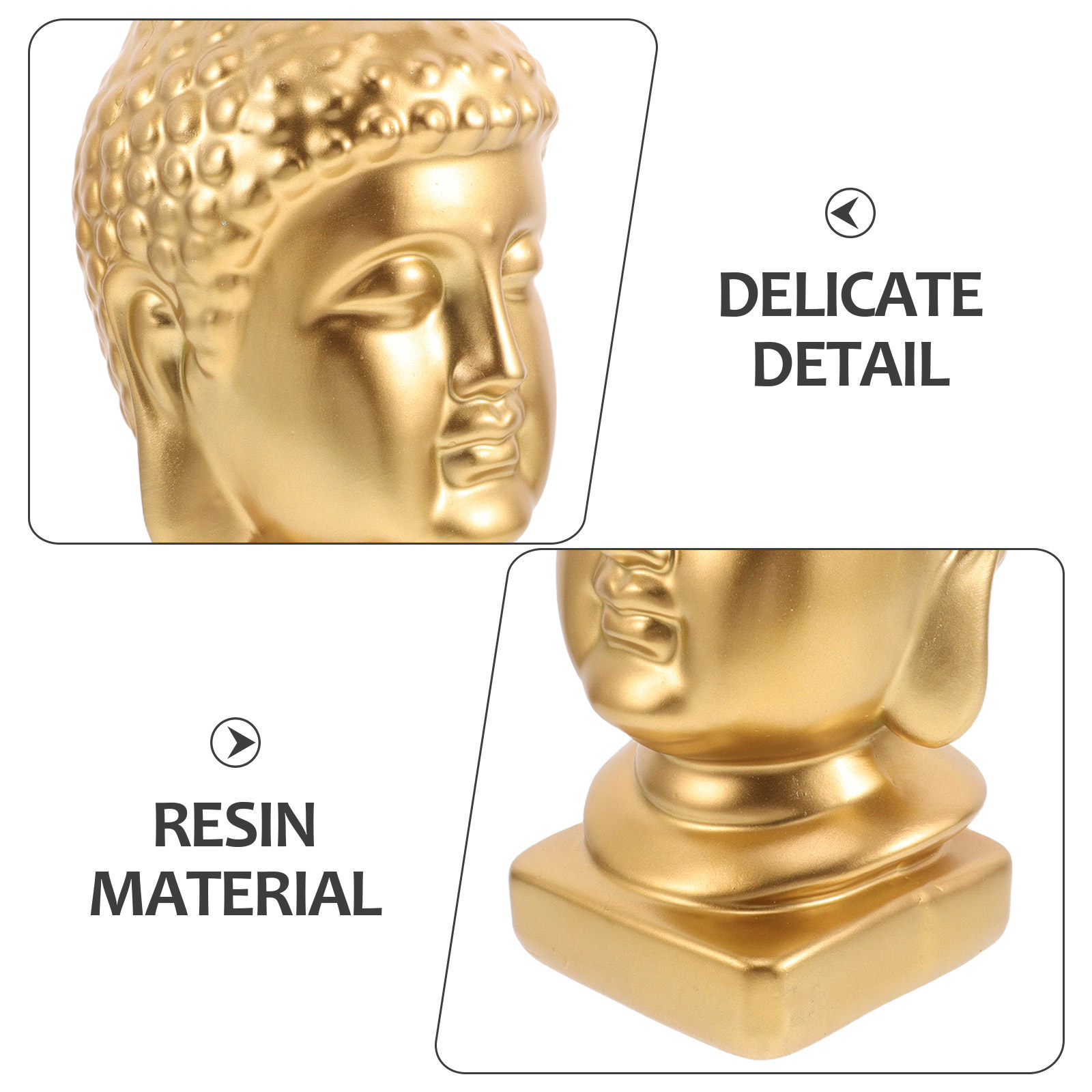 Patung Kepala Buddha Resin, Pa - Resin Art Resin ulasan dan harga