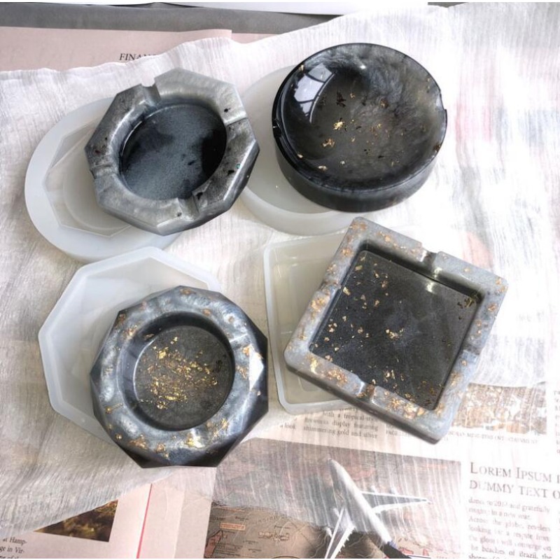 Cetakan Asbak Silikon Cetakan  - Resin Art Tray ulasan dan harga