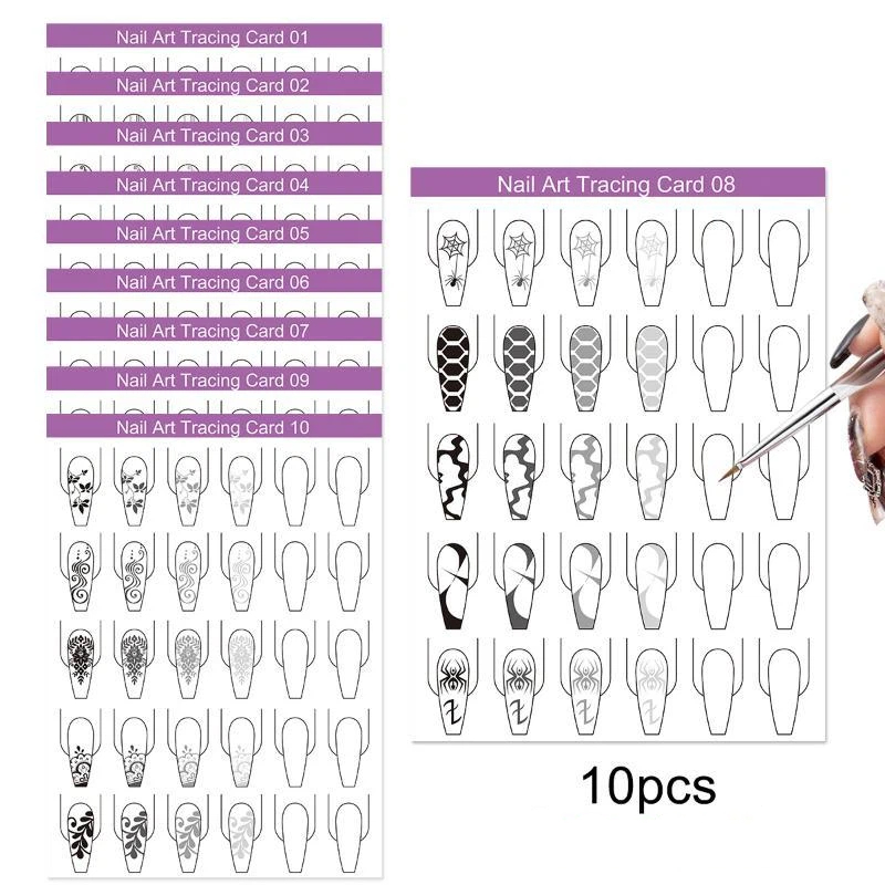Kertas Latihan Gambar Nail Art - Resin Art Training ulasan dan harga