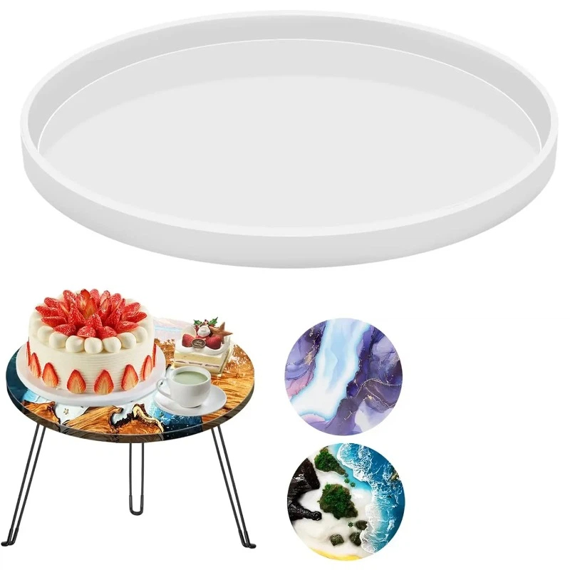 Cetakan Resin Meja Epoxy Bulat - Resin Art Tray ulasan dan harga