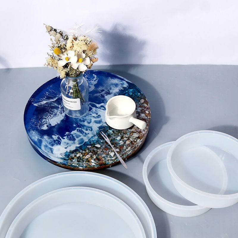 Cetakan Resin Meja Epoxy Bulat - Resin Art Tray ulasan dan harga