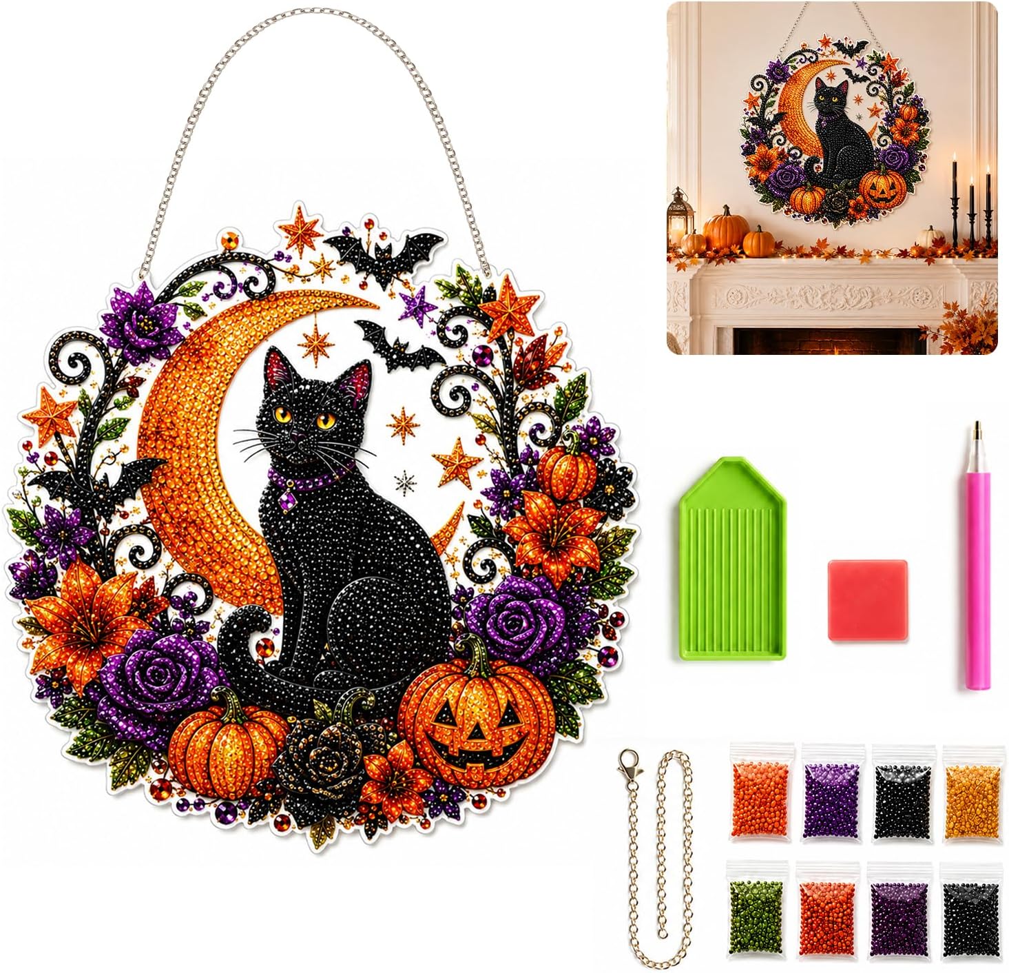 Kit Hiasan Gantung Seni Berlia - Resin Art Flower ulasan dan harga