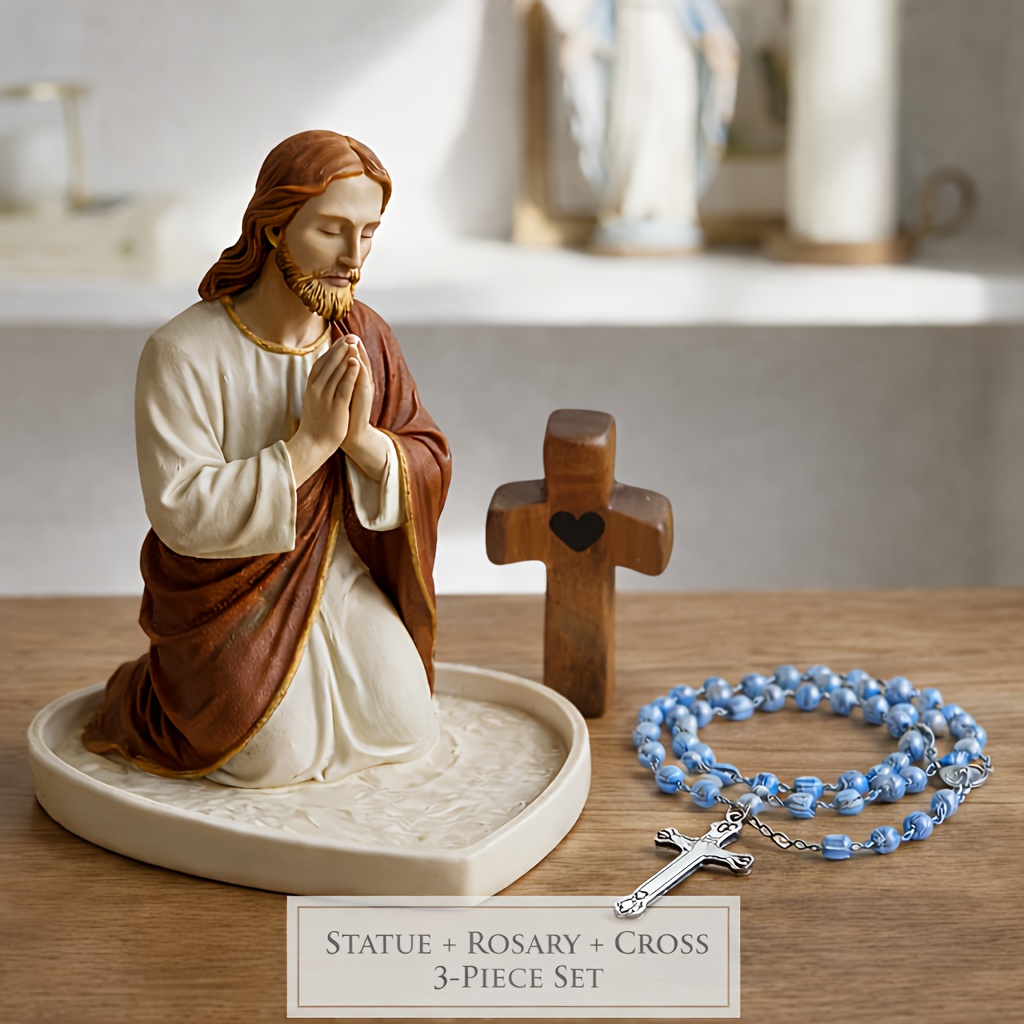 Tempat Patung Yesus Bunda Mari - Resin Art Tray ulasan dan harga