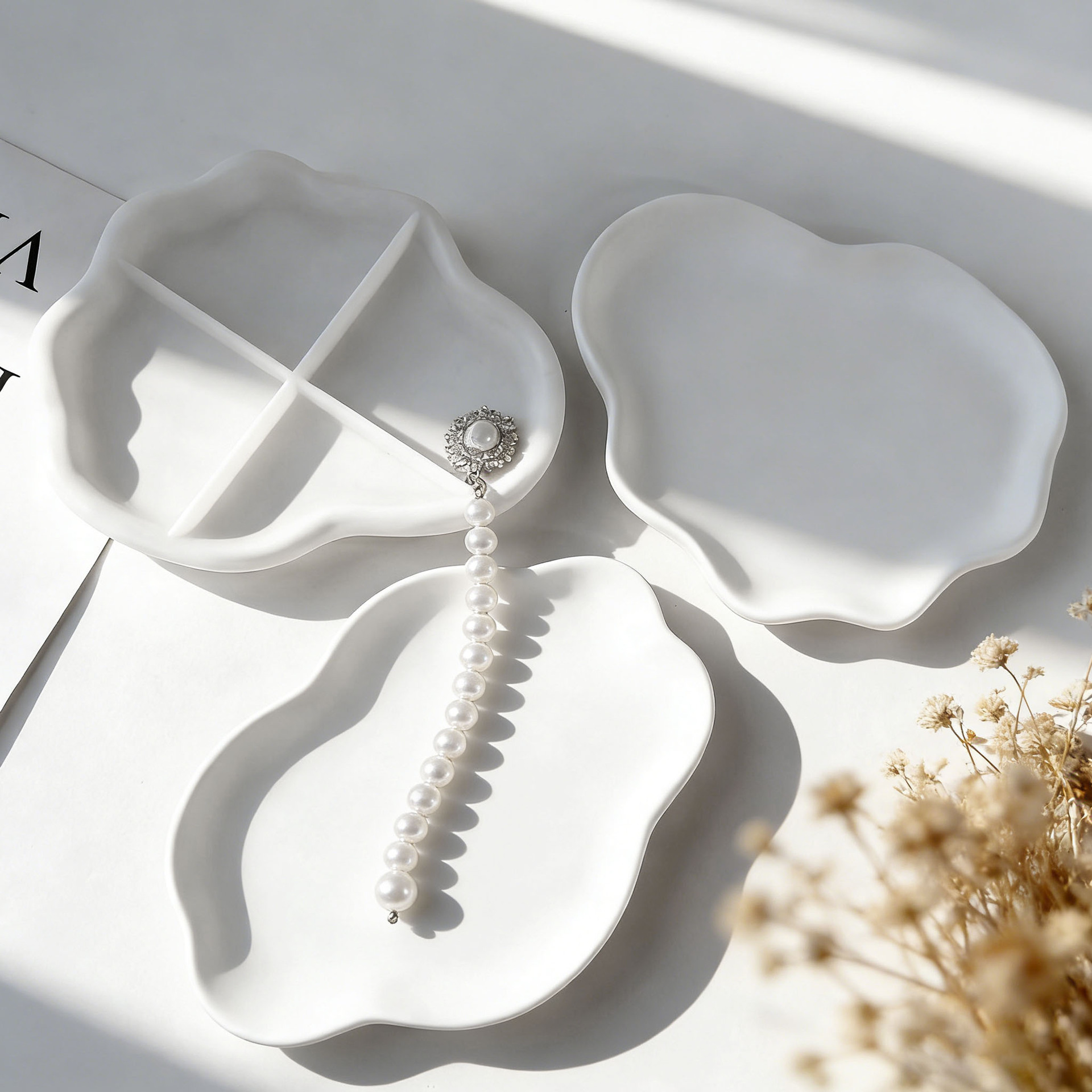 Cetakan Silikon DIY untuk Tata - Resin Art Tray ulasan dan harga