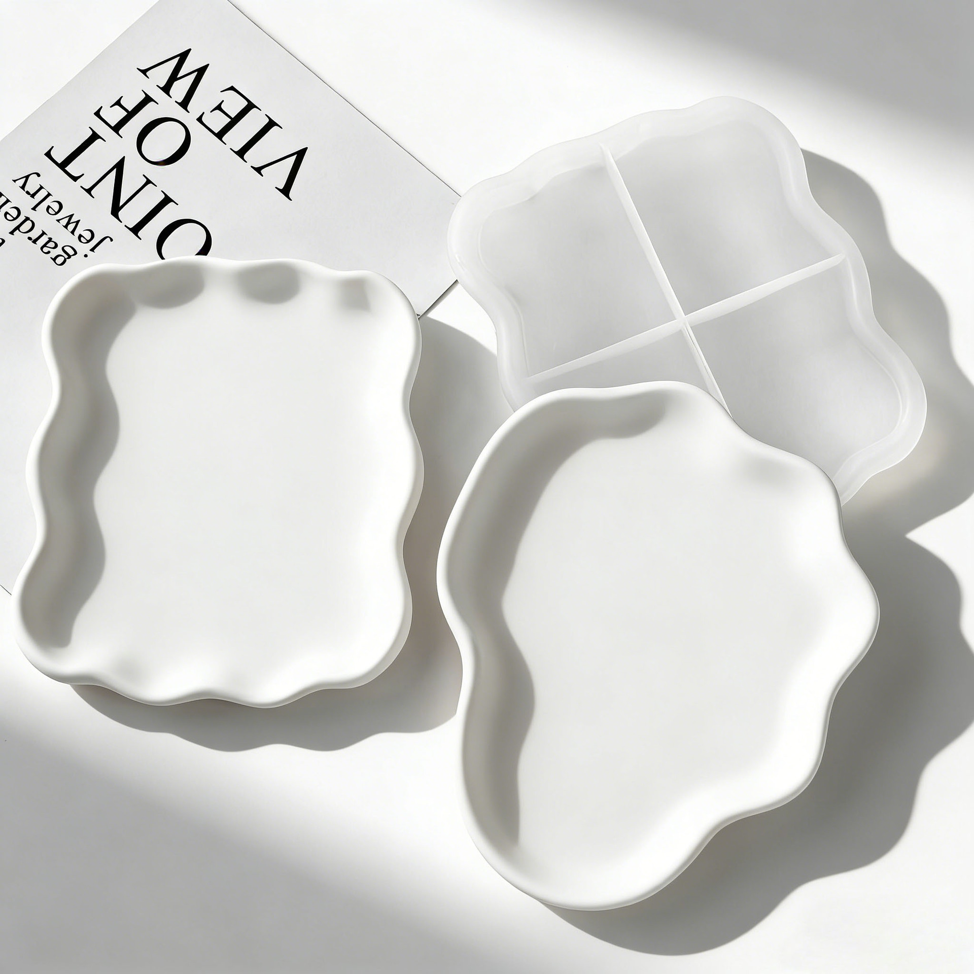 Cetakan Silikon DIY untuk Tata - Resin Art Tray ulasan dan harga