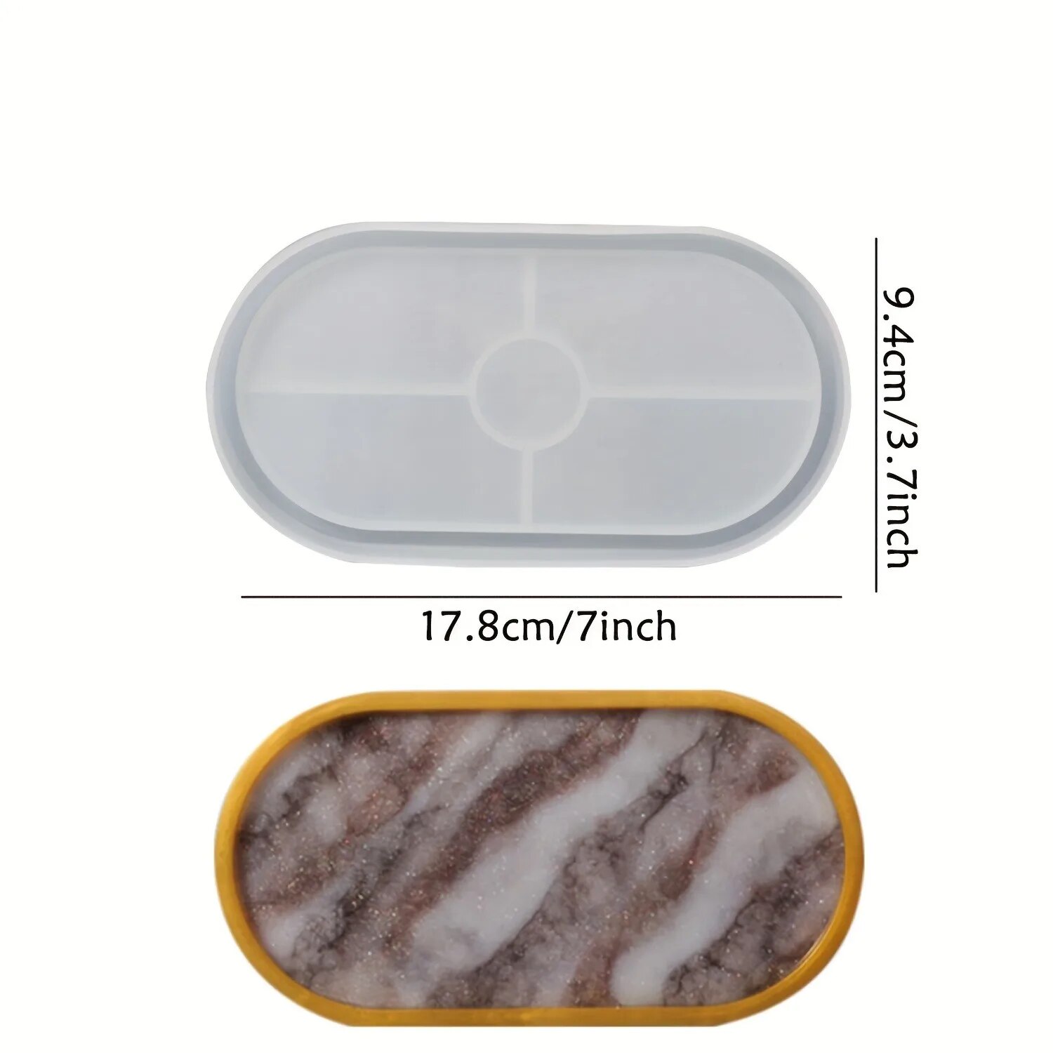1 buah nampan cetakan silikon  - Resin Art Tray ulasan dan harga