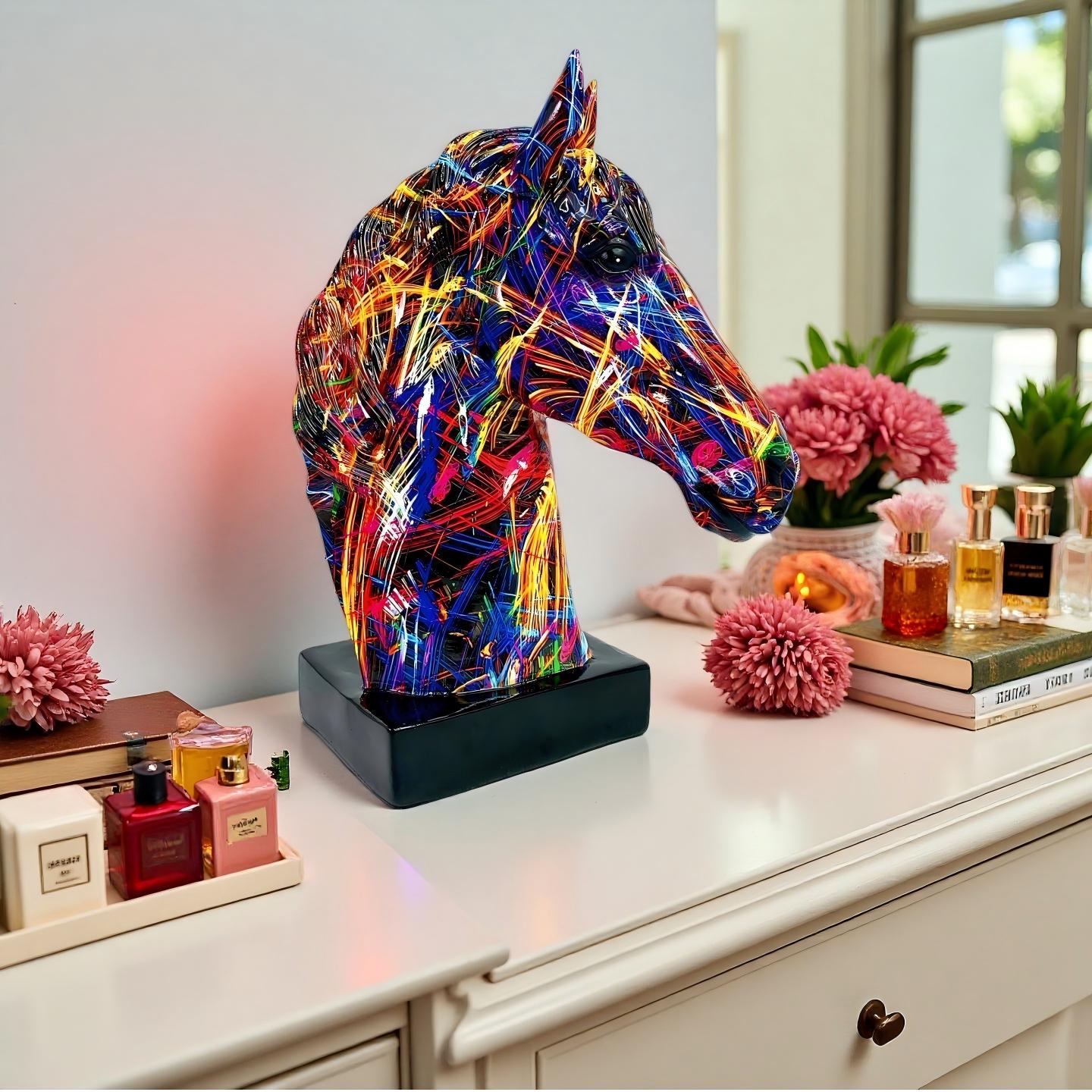 Ornamen Kepala Kuda Resin Krea - Resin Art Resin ulasan dan harga