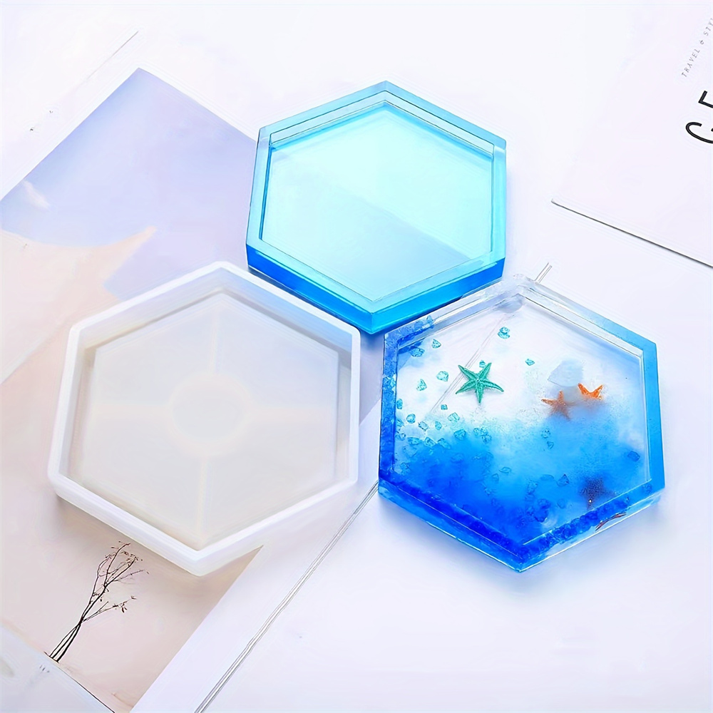4 buah/set baki penyimpanan ce - Resin Art Tray ulasan dan harga