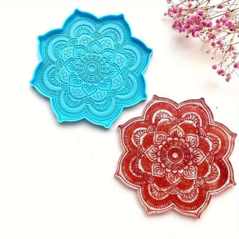 Mandala Coaster cetakan siliko - Resin Art Tray ulasan dan harga