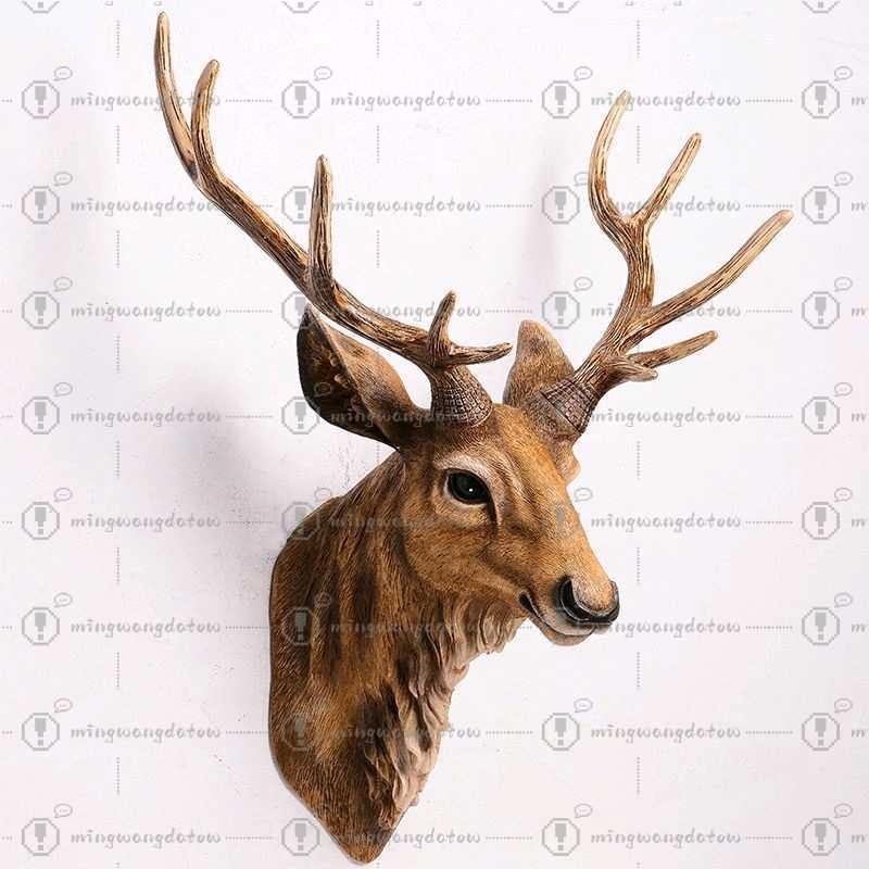 Kepala Rusa Palsu 17 inci Deko - Resin Art Resin ulasan dan harga