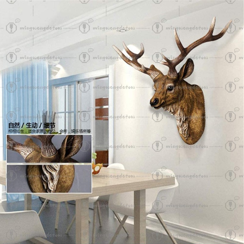 Kepala Rusa Palsu 17 inci Deko - Resin Art Resin ulasan dan harga