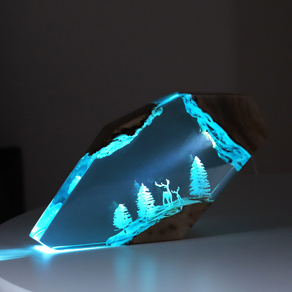 Ornamen Meja Peri Hutan Rusa,  - Resin Art Resin ulasan dan harga