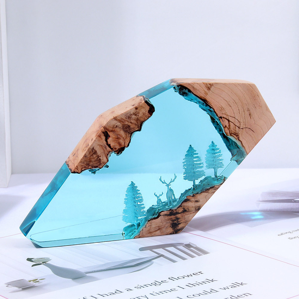 Ornamen Meja Peri Hutan Rusa,  - Resin Art Resin ulasan dan harga